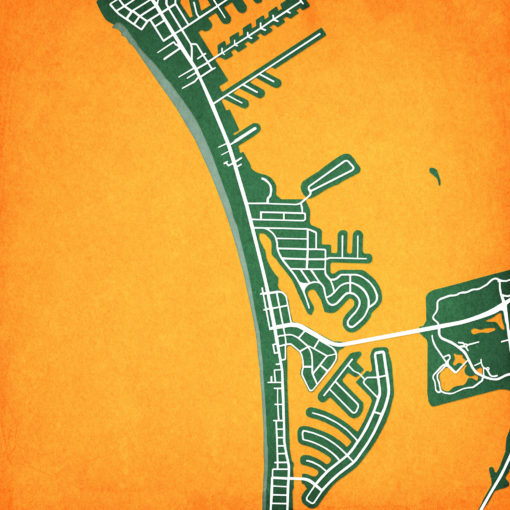 St Pete Beach, Florida Map Art by City Prints