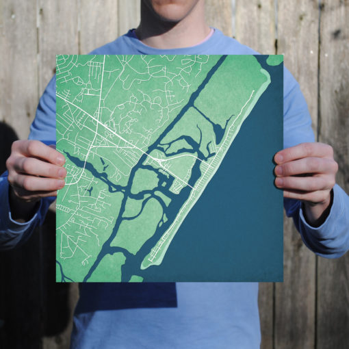 Wrightsville Beach, North Carolina Map Art by City Prints - Image 2