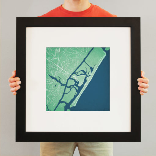 Wrightsville Beach, North Carolina Map Art by City Prints - Image 3