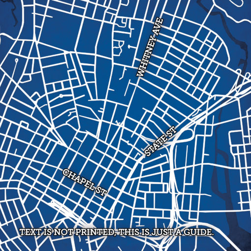 Yale University Campus Map Art by City Prints - Image 2