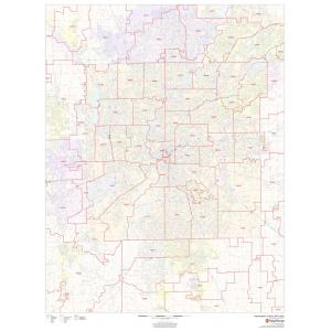 Indianapolis, Indiana ZIP Codes by Map Sherpa