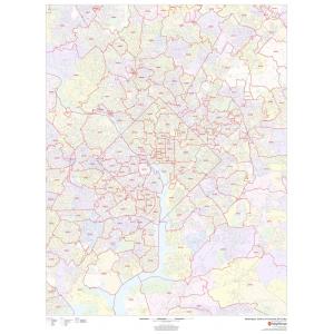 Washington, District of Columbia ZIP Codes by Map Sherpa