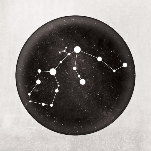 Aquarius Constellation Art Print by City Prints