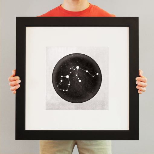 Aquarius Constellation Art Print by City Prints - Image 3