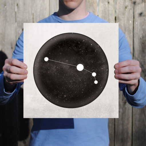 Aries Constellation Art Print by City Prints - Image 2