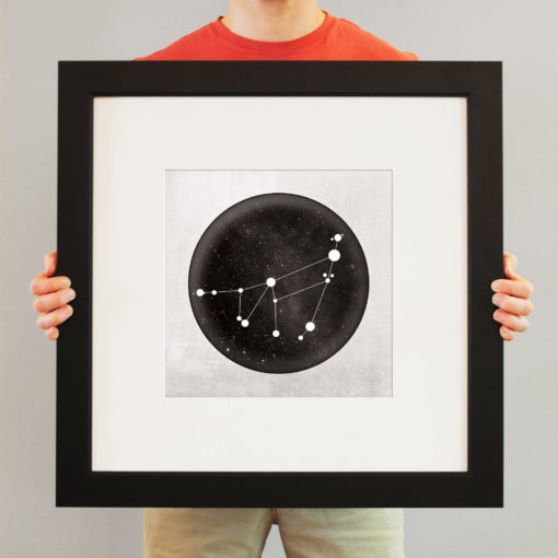 Capricorn Constellation Art Print by City Prints - Image 3