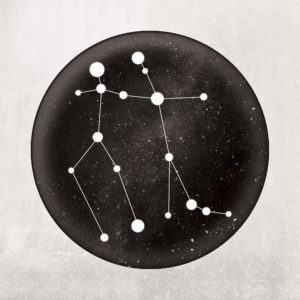 Gemini Constellation Art Print by City Prints