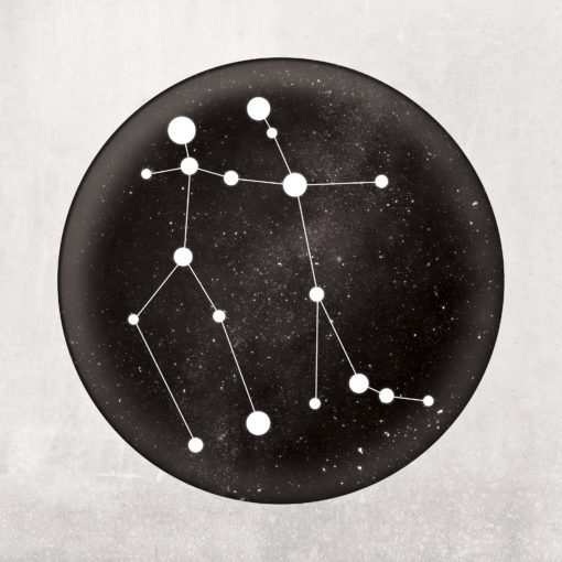 Gemini Constellation Art Print by City Prints