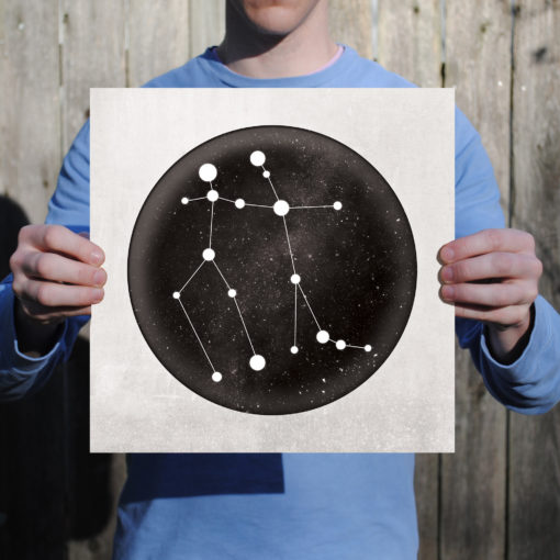 Gemini Constellation Art Print by City Prints - Image 2