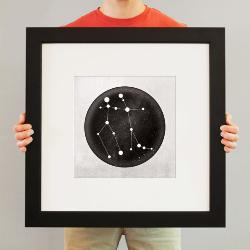 Gemini Constellation Art Print by City Prints - Image 3