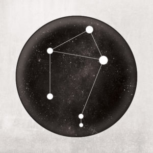 Libra Constellation Art Print by City Prints