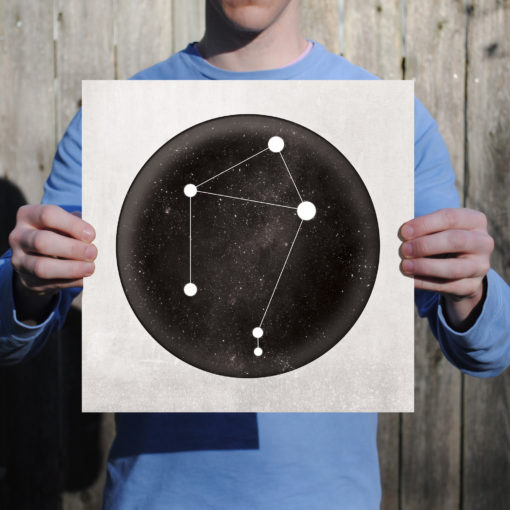 Libra Constellation Art Print by City Prints - Image 2