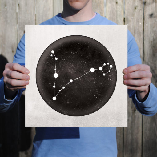 Pisces Constellation Art Print by City Prints - Image 2