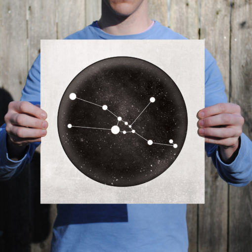 Taurus Constellation Art Print by City Prints - Image 2