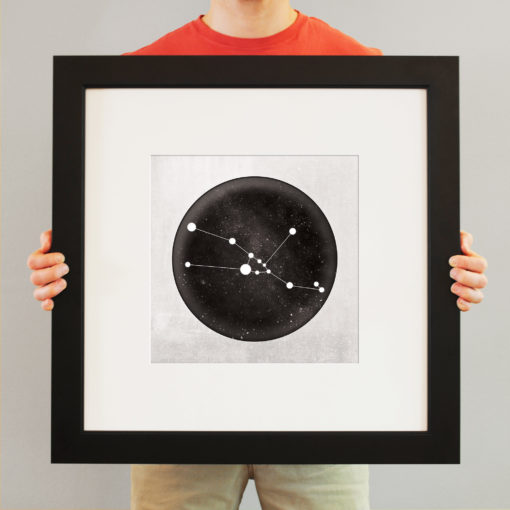 Taurus Constellation Art Print by City Prints - Image 3