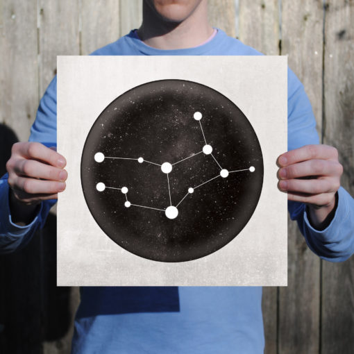 Virgo Constellation Art Print by City Prints - Image 2