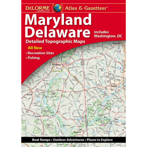 Maryland and Delaware Atlas & Gazetteer by DeLorme