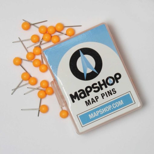 Map Push Pins - Orange - Image 2