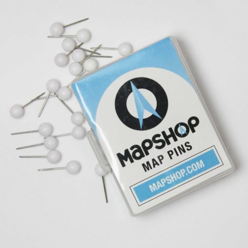 Map Push Pins - White - Image 2