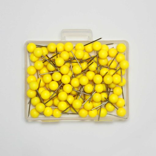 Map Push Pins - Yellow