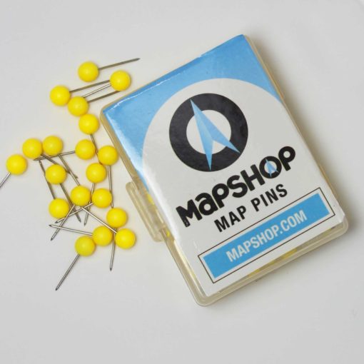 Map Push Pins - Yellow - Image 2