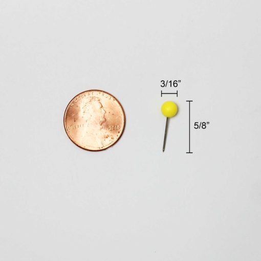 Map Push Pins - Yellow - Image 3