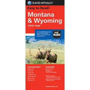 Rand McNally - Montana/Wyoming, Easy to Read - Folding Travel Map