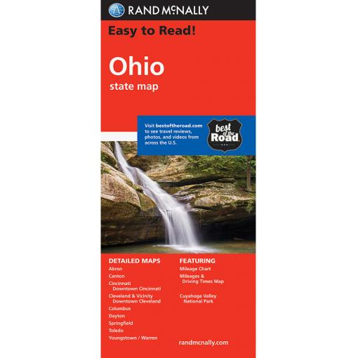 Rand McNally - Ohio, Easy to Read - Folding Travel Map