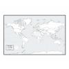 World Blank Wall Map by South of Kings