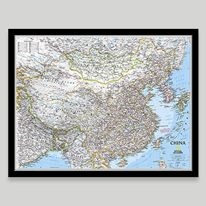 Asian Country Wall Maps