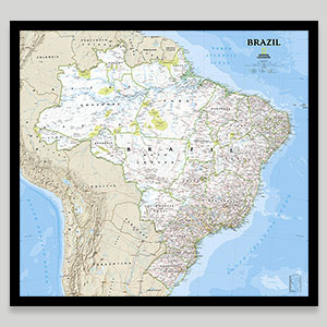 South American Country Wall Maps