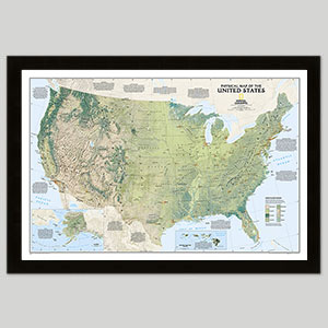 Physical U.S. Maps