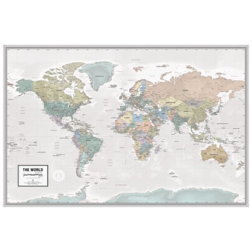 World Odyssey Wall Map by South of Kings