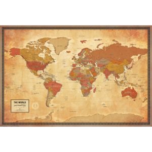 World Pioneer Wall Map by South of Kings