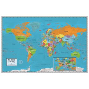 World Scholar Wall Map by South of Kings