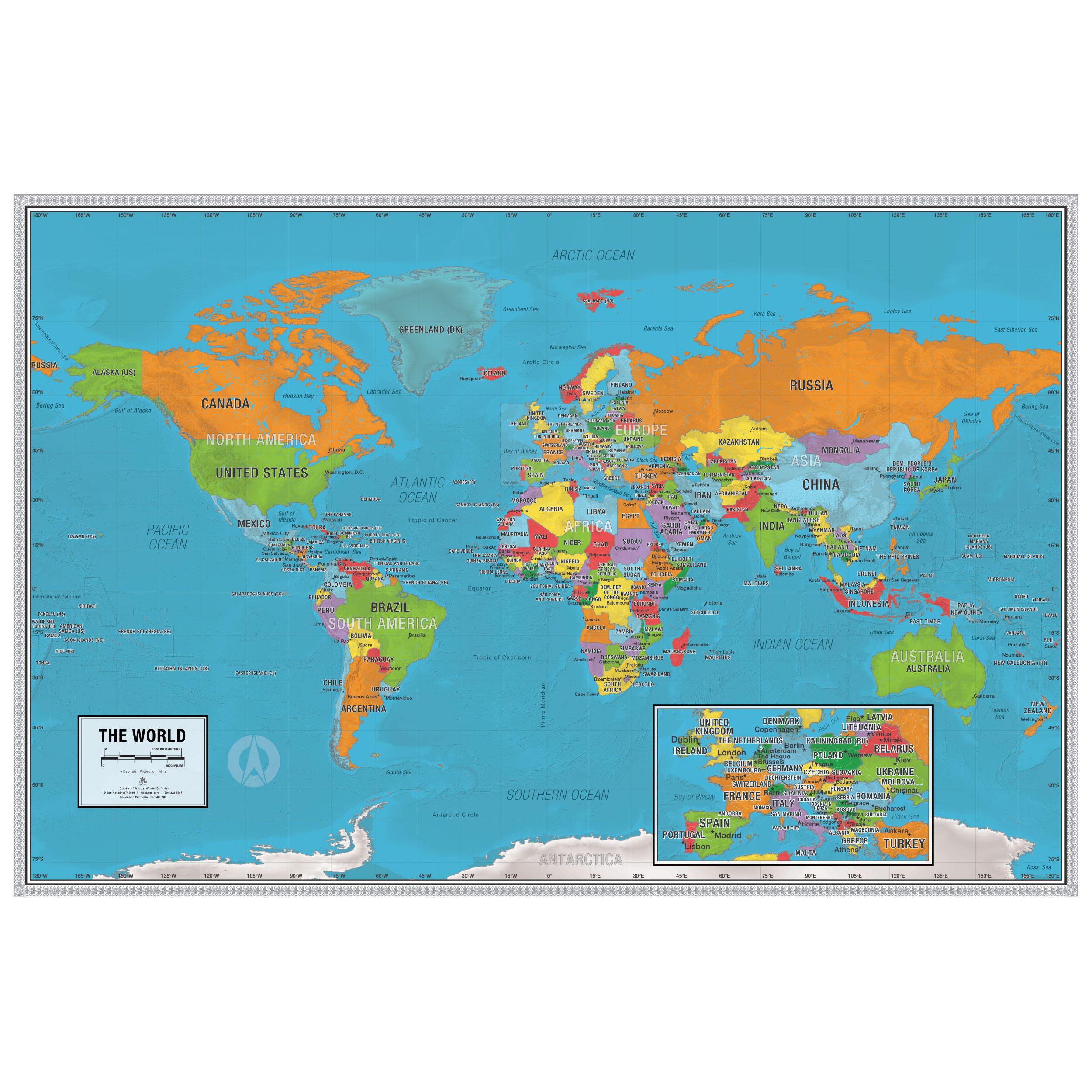 World Map Chart  The Scholastic Teacher Store