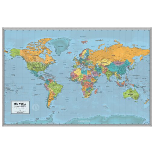 World Voyager Wall Map by South of Kings