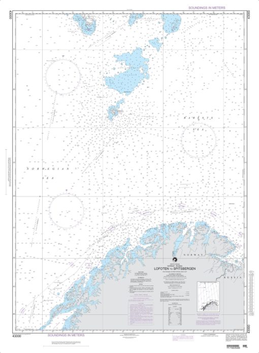 NGA Chart - Lofoten to Spitsbergen - 43000
