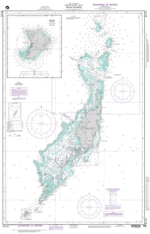 NGA Chart - Palau Islands (Caroline Islands) - 81141