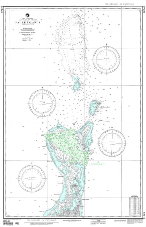 NGA Chart - Palau Island - Northern Part (West Caroline Islands) - 81145