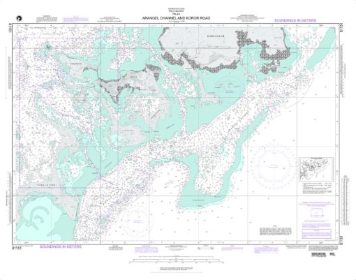 NGA Chart - Arangel Channel and Koror Road - 81151