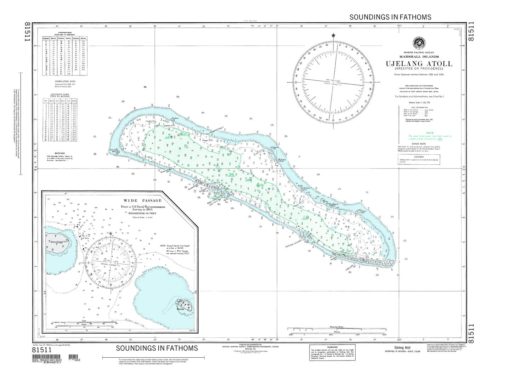NGA Chart - Ujelang Atoll, Marshall Islands - 81511