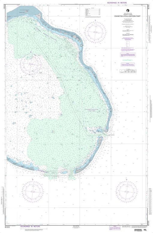 NGA Chart - Enewetak Atoll-Eastern Part - 81531