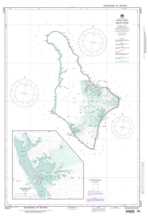 NGA Chart - Jaluit Atoll, Marshall Islands - 81817