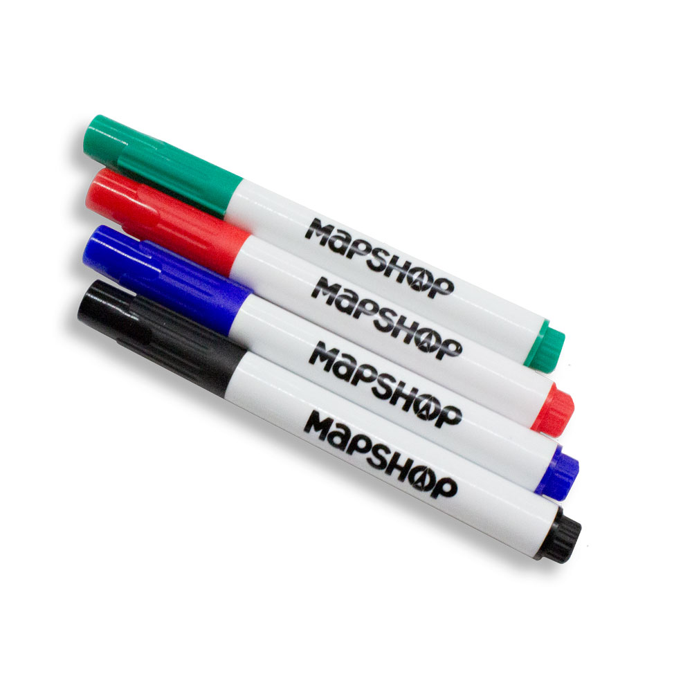 Map Wet Erase Markers