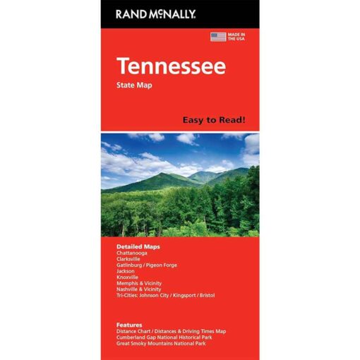 Rand McNally - Tennessee, Easy to Read - Folding Travel Map