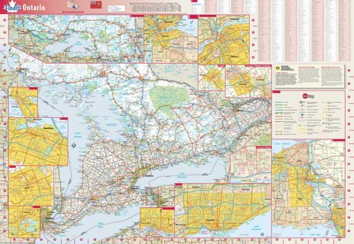 Ontario Wall Map by Globe Turner