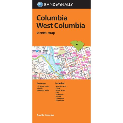 Rand McNally - Columbia/West Columbia, SC - Folding Travel Map