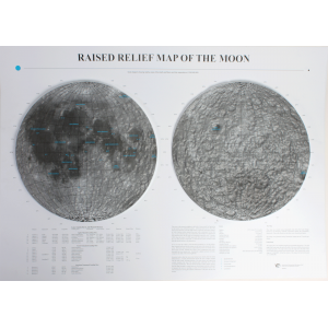 Moon Raised Relief Map by Hubbard Scientific