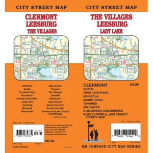 GM Johnson - The Villages, Leesburg, Lady Lake - Folding Travel Map